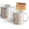 Maison d' Maison d Hermine Coffee Mug with Handles Fine Bone China Mugs Pack of Two Tea Cups for Hot Beverages Cappuccino Latte Home Restaurant Hotel Spring Summer Colmar Pack of 2 12 Ounce