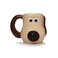 Half Moon Bay Wallace and Gromit 16 ounce Hand Painted Ceramic Novelty Character Coffee Mug for Your Morning Cup of Joe