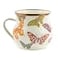 MACKENZIE-CHILDS MACKENZIECHILDS Enamel Mug Cute Enamelware Coffee and Tea Mug Unique Drinkware 16 Ounces Butterfly Garden Set of 1