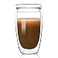 Luxtea Glass Coffee Mug Doublewalled Borosilicate Glass Cup for Hot or Iced Coffee Milk Tea 15 Oz