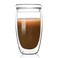 Luxtea Glass Coffee Mug Doublewalled Borosilicate Glass Cup for Hot or Iced Coffee Milk Tea 15 Oz