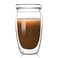 Luxtea Glass Coffee Mug Doublewalled Borosilicate Glass Cup for Hot or Iced Coffee Milk Tea 15 Oz