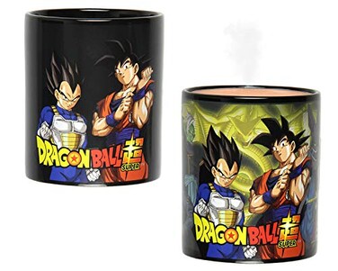 JUST FUNKY Dragon Ball Super Anime Manga Heat Reactive Color Changing 16 OZ Tea Coffee Mug Cup