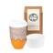 NOVA CERAMICS Grapefruit 12oz Travel Mug To Go Coffee Tumbler With Lid Microwave Dishwasher Safe Unique Design Modern Style Reusable Adults