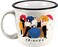 Spoontiques Friends Ceramic Camper Mug 14oz Microwave Dishwasher Safe for Cold Hot Beverages Group