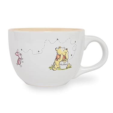 Winnie the Winnie The Pooh Disney But First Hunny Ceramic Soup Mug Bowl For Ice Cream Cereal Beverages Holds 24 Ounces