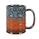 LGQ Coffee Mug20 Oz Coffee Cups Ceramic Tea Cup Large Coffee Mug for Office and Home Dishwasher and Microwave Safe Novelty Coffee Mug1Blue and Brown