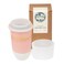 NOVA CERAMICS Travel Mug On the Go Coffee Mug Microwave Dishwasher Safe Green Tumbler Gifts For Women Men 16oz Afterglow