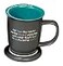 Abbey + Abbey Gift Teacher Ceramic Mug Coaster Set Mug 2 Piece Gray