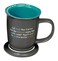 Abbey + Abbey Gift Teacher Ceramic Mug Coaster Set Mug 2 Piece Gray
