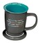 Abbey + Abbey Gift Teacher Ceramic Mug Coaster Set Mug 2 Piece Gray