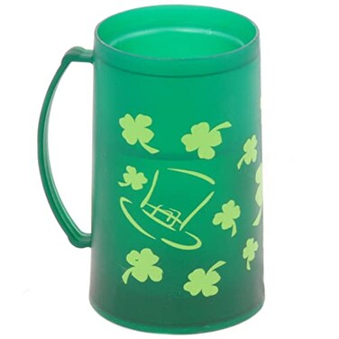 Chef Craft Select St Patricks Day Freezer Mug 16 Ounce Capacity Green