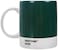 www.Copenhagen.Design Pantone by Copenhagen Design Large ceramic coffee mug with handle Colorful Porcelain coffee mugcup 12 oz Dark Green 3435