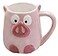 Mathew O 3D Ceramics FruitAnimal Handwork Coffee Mug Water Tea Cup PigPandaFoxStrawberryPineappleMermaid