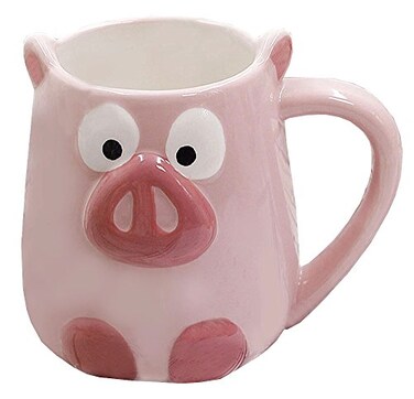 Mathew O 3D Ceramics FruitAnimal Handwork Coffee Mug Water Tea Cup PigPandaFoxStrawberryPineappleMermaid