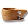 Cohpoh Wooden Cup Camping Cup Nordic Style Handmade Natural Portable Wood Mug Drinking Cup for Coffee Tea and Milk