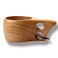 Cohpoh Wooden Cup Camping Cup Nordic Style Handmade Natural Portable Wood Mug Drinking Cup for Coffee Tea and Milk