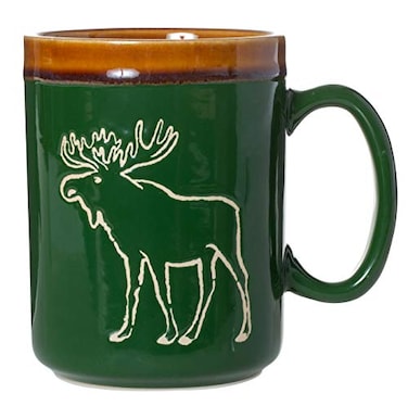 Cape Shore 18oz Hand Glazed Stoneware Pottery Mug Moose
