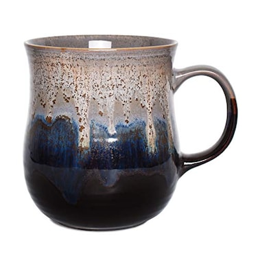Bosmarlin Large Ceramic Coffee Mug Big Tea Cup for Office and Home 21 Oz Dishwasher and Microwave Safe 1 PCS