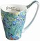 YBK Tech Bone China Coffee Mug 16oz Large Tea Cup Design Inspired by Van Goghs Paintings Iris flower