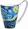 YBK Tech Bone China Coffee Mug 16oz Large Tea Cup Design Inspired by Van Goghs Paintings Starry Night
