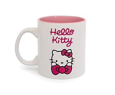 Hello Kitty SuperHeroStuff Bow MugWhitePinkOne Size