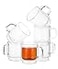 Brew To BTaT Double Walled Stackable Espresso Cups 2 oz Set of 6 Clear Demitasse Coffee Mugs Double Wall Insulated Espresso Cups Coffee Mugs for Tea Lattes