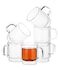 Brew To BTaT Double Walled Stackable Espresso Cups 2 oz Set of 6 Clear Demitasse Coffee Mugs Double Wall Insulated Espresso Cups Coffee Mugs for Tea Lattes