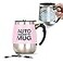 daasigwaa CuteInnovation Rechargeable Self Stirring Mug Magnetic Electric Auto Mixing Stainless Steel Cup for OfficeKitchenTravelHome CoffeeTeaHot ChocolateMilk390 ml132 ozPink