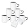 MR.R MRR Sublimation Blank Dishwasher Ceramic MugBlank Coated CupSublimation Blank MugsClassic Cup with Pink Color Inner Mug and Heart Handle11ozSet of 6 pcs per Carton