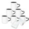 MR.R MRR Sublimation Blank Dishwasher Ceramic MugBlank Coated CupSublimation Blank MugsClassic Cup with Pink Color Inner Mug and Heart Handle11ozSet of 6 pcs per Carton