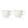 Lenox French Perle Groove 2Piece Latte Mug Set 230 LB White