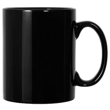 harebe 22 OZ Extra Large Coffee Mug Smooth Ceramic Boss Giant Tea Cup Big Capacity and Handle for Dad Men Black