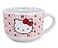 Silver Buffalo Sanrio Hello Kitty Red Ceramic Soup Mug With Vented Lid Bowl Container For Ice Cream Cereal Oatmeal Large Coffee Mugs and Cups Home Kitchen Essentials Cute Kawaii Gifts Holds 24 Ounces