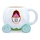 Toynk Disney Cinderella Coach 3D Sculpted Ceramic Mug Holds 20 Ounces