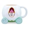 Toynk Disney Cinderella Coach 3D Sculpted Ceramic Mug Holds 20 Ounces