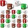 Yaomiao 24 Pcs Christmas Mugs Set Santa Snowman Elk Elf Plastic Mugs Bulk Christmas 7 oz Cups Gifts for Holiday Party Supplies 4 Styles