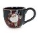 burton+BURTON burtonBURTON Large Santa With Bag on Marbleized Soup Mug 30 Oz Kitchen Accessories Blue and Brown 9748576