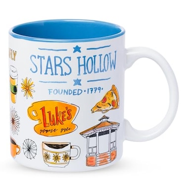 Silver Buffalo Gilmore Girls Destination Locations Icons Ceramic Mug 20 Ounces