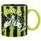 Silver Buffalo Beetlejuice Green and Black Stripes Ceramic Mug 20 Ounces