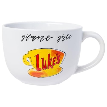 Silver Buffalo Gilmore Girls Lukes Diner Logo Ceramic Soup Mug 24 Ounces