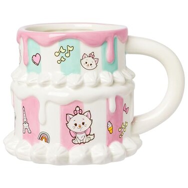 Silver Buffalo Disney The Aristocats Marie Cake Ceramic 3D Sculpted Mug 22 Ounces