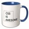 3dRose mug2211666 CSS IS AWESOME Two Tone Blue Mug 11oz