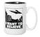 Artisan Owl I Want to Believe UFO Mug 15oz Funny Alien Tea Coffee Cup for SciFi Space Extraterrestrial Fans in Black Inlay