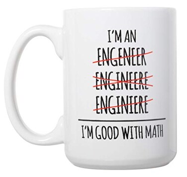 Artisan Owl Im An Engineer Mug 15oz Funny Large White Ceramic Tea Coffee Cup for Math Lovers Engineers STEM Students
