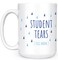 Artisan Owl Student Tears Still Warm Mug 15 oz Large Ceramic Funny Gag Tea Coffee Cup for Teacher Professor Counselor Principal Dean Substitute Advisor