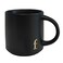 COLLECTIVE HOME Black Monogram Ceramic Mugs 15 oz Golden Initial Coffee Cups Elegant Alphabet Tea Mugs Personalized Halloween Mug with Gift Box Perfect for Office and Home Dcorf
