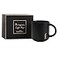 COLLECTIVE HOME Black Monogram Ceramic Mugs 15 oz Golden Initial Coffee Cups Elegant Alphabet Tea Mugs Personalized Halloween Mug with Gift Box Perfect for Office and Home Dcorf
