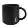COLLECTIVE HOME Black Monogram Ceramic Mugs 15 oz Golden Initial Coffee Cups Elegant Alphabet Tea Mugs Personalized Halloween Mug with Gift Box Perfect for Office and Home Dcorf
