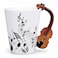 LanHong Violin Mug 135oz Music Coffee Tea Cup for Violinists and Fans
